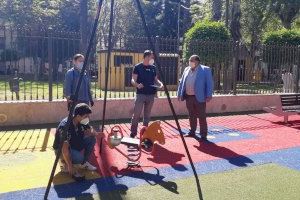 Inspección de parques infantiles en el municipio de Orihuela