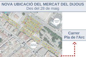 El mercat ambulant de Llíria reprendrà la seua activitat el 28 de maig en una nova ubicació