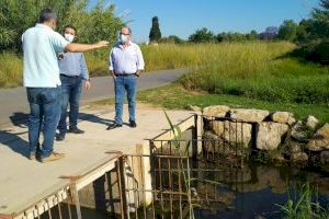 El Ayuntamiento de Sagunto analiza las soluciones a un problema de embalsamiento de aguas pluviales y del nivel freático cerca del delta del Palancia