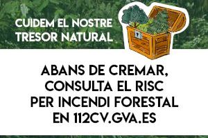 "Cuidem el nostre tresor natural", és la campanya de l’Ajuntament d’Alzira per a previndre incendis forestals