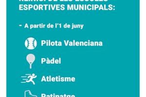 Oliva reinicia determinades escoles esportives municipals el pròxim 1 de juny