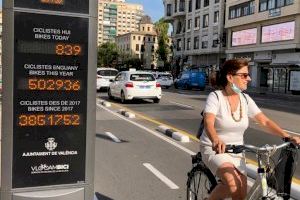 El carril bici de Xàtiva supera el medio millón de desplazamientos en lo que va de año