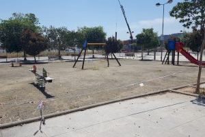 Los parques infantiles de Segorbe se ponen a punto a la espera de su apertura