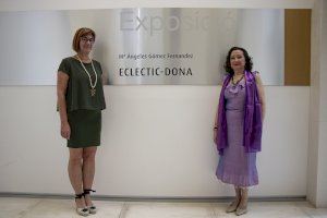 Mª Ángeles Gómez Fernández presenta la exposición Eclectic-Dona en el Mario Monreal
