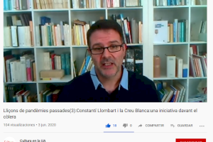 La conferencia “Constantí Llombart i la Creu Blanca”  analizó el papel de la literatura ante las pandemias en La Nucía