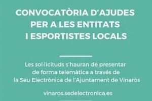 El CME abre la convocatoria de ayudas para las entidades y deportistas locales de Vinaròs