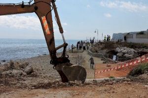 Costas invierte 205.000 euros en reparar los daños provocados por la borrasca Gloria en las playas de Dénia