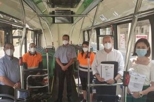 Los autobuses urbanos de Elche obtienen el certificado AENOR  que avala la calidad y seguridad del servicio frente a la covid-19