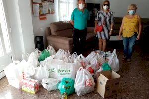 La Asociación de Vecinos de Peñalba recoge 215  kilos de alimentos para Cáritas