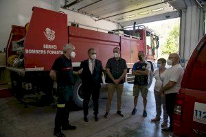 José Martí ensalza la labor de las bomberos forestales para dar una respuesta rápida frente a los incendios en la provincia de Castellón