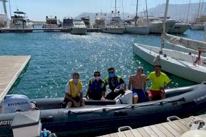Rescate de alto riesgo en Calpe: salvan a un joven de 23 años que no podía salir del mar