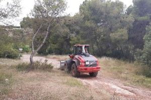 El Consorcio Provincial de Bomberos repara el meandro del Termet dañado por la crecida del río Mijares