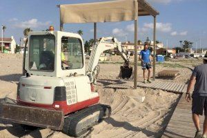 Almassora invierte cerca de 30.000 euros en la adecuación de sus playas con la llegada del verano