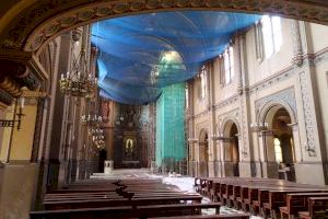 Finaliza la actuación más urgente de la restauración de la Iglesia del Centro Arrupe, la consolidación de lunetos de su bóveda principal