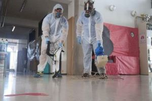 EL Ayuntamiento de Aspe procede a la desinfección de los Centros Escolares