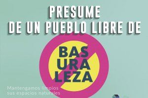 Benicàssim se suma a la campanya del Projecte LIBERA #MiPuebloSinBasuraleza