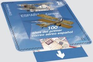 Correos emite un sello conmemorativo de la salida de los primeros aviones correo desde Alicante