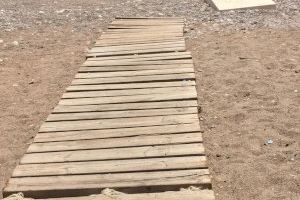 El Partido Popular denuncia la desaparición de las pasarelas peatonales en las playas de Nules