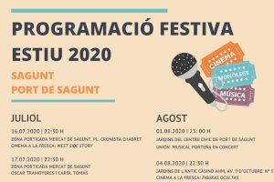 Empiezan los actos de la programación festiva Verano 2020 del Ayuntamiento de Sagunto