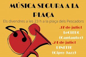 Almenara programa "Música segura a la plaça" per als divendres de juliol i agost