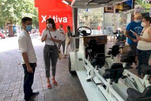 Una empresa de Xàtiva fabrica una bici-bus ecológica de récord destinada a escolares de Luxemburgo