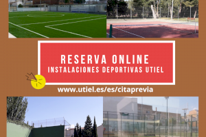 El Ayuntamiento de Utiel habilita la reserva online de las pistas deportivas municipales