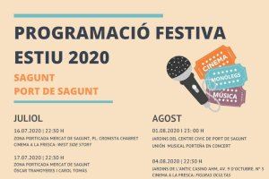 El Ayuntamiento de Sagunto inicia hoy los actos de la programación festiva Verano 2020