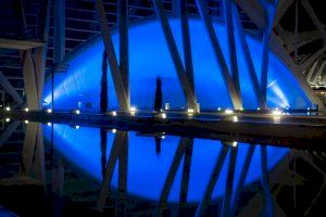 La Ciutat de les Arts i les Ciències se ilumina este jueves de azul para apoyar el Día Mundial del Síndrome de Sjögren
