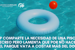 El PP comparte la necesidad de una piscina de recreo pero lamenta que no se haga en el parque y  cueste más del doble