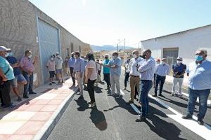 La Diputación finaliza las obras de urbanización de las calles de la zona alta de Sax con una inversión de 320.000 euros