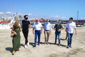 Arcadi España anuncia una inversión de 135.580 euros para la rehabilitación del extremo sur del muelle pesquero de Vinaròs