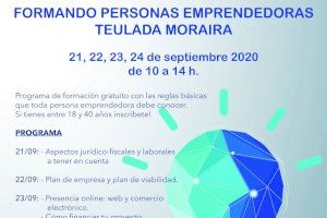 Teulada Moraira fomenta i incentiva l'emprenedurisme local entre joves de 18 a 40 anys