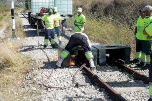 La Generalitat inicia las obras de renovación de vía de la Línea 9 del TRAM d'Alacant entre Teulada y Gata de Gorgos
