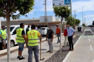 Vila-real pone a punto las zonas ajardinadas de los accesos a la ciudad gracias al Plan de choque estival de Servicios Públicos
