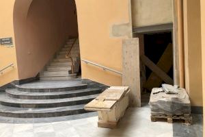 La Casa de Cultura de Xàtiva ultima les obres per millorar l’accessibilitat de l’edifici
