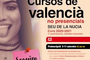 Curs Superior de Valencià (C2) “no presencial”  de la UA a La Nucía
