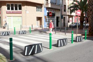 Castellón peatonaliza algunos cruces para dar prioridad a los peatones