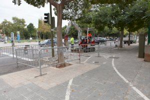 Castelló millora la via ciclista de l’avinguda Chatellerault amb la creació d’un carril únic