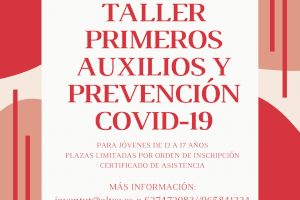 Abierto el plazo de inscripción para la nueva edición del ‘Taller de Primeros Auxilios y Prevención COVID-19’ en Altea