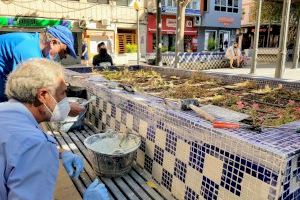 El Ayuntamiento de Elda repara los desperfectos de la Plaza Sagasta