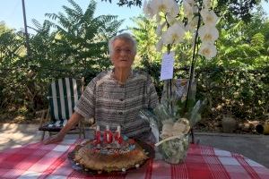 La centenaria de Benifaió Josefina Muñoz Muñoz cumple 104 años