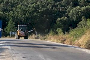 La Diputación del cambio finaliza las obras de seguridad vial del Camí de la Canà en Els Ports,  pendientes desde 2017