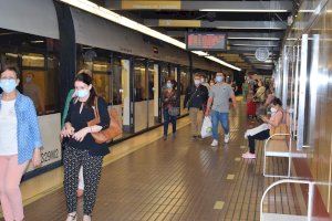Metrovalencia restablecerá el martes 1 de septiembre los horarios habituales de metro y tranvía
