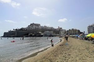 Peñíscola cierra agosto con sus playas a medio gas y un 40% de ocupación