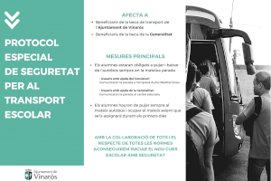 Educación activa un protocolo especial de seguridad para el transporte escolar