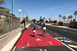 La Diputación invierte en la última década más de cinco millones de euros en la implantación de vías ciclistas en las carreteras de la provincia