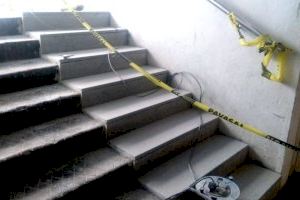El Ayuntamiento de València mejora la accesibilidad de las escaleras del túnel de Germanías