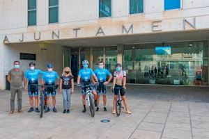 El equipo BTT de la Unión Ciclista Benidorm con la Semana Europea de la Movilidad
