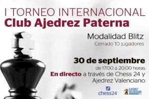 El Andreu Paterna celebra el torneo de Ajedrez Blitz de mayor nivel en la provincia de Valencia