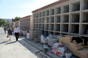 Benidorm amplía la capacidad del cementerio de Sant Jaume con 120 nuevos nichos